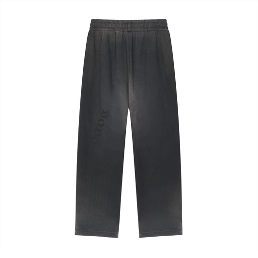 CS001-CORE - Sun Fade Raw Edge Straight-Leg Sweatpants