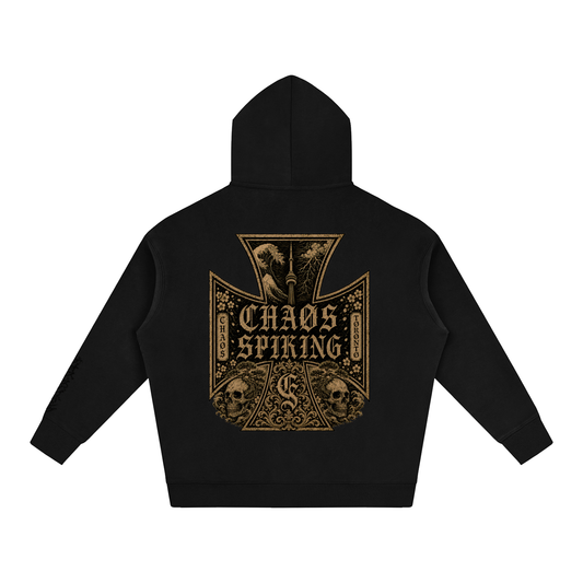 CS001JAPANESEWAVE,FLEECE,UNISEX,HOODIE,OVERSIZE
