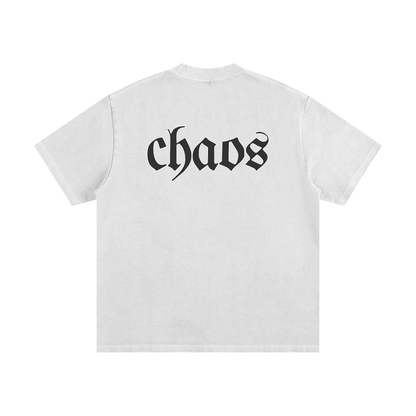 CS001-CORE, Heavyweight Vintage Washed Frayed T-Shirt