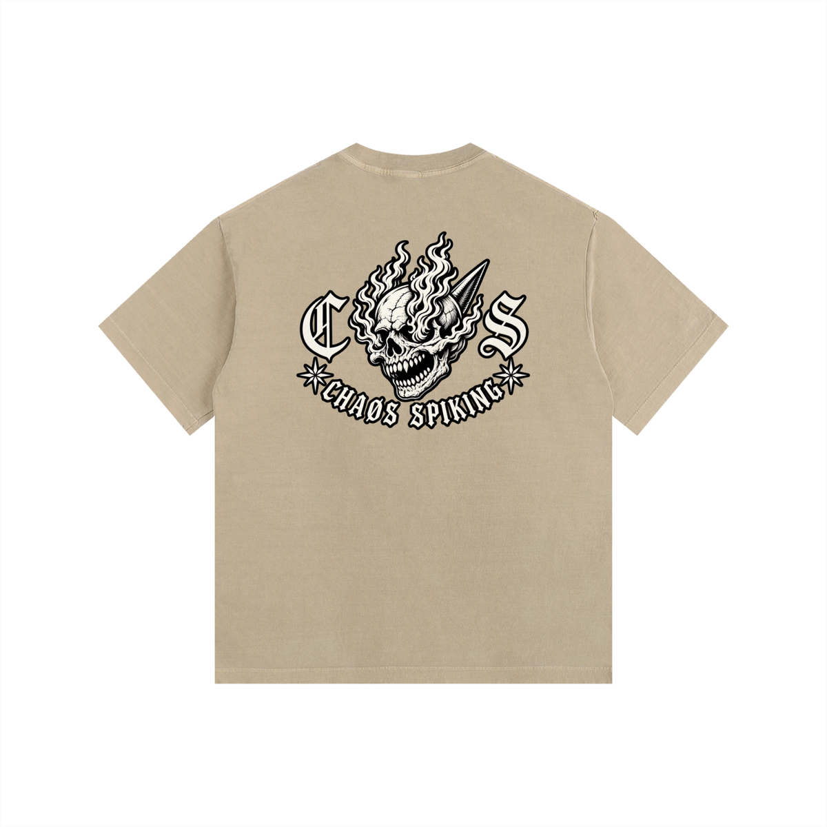 CS001CORE-Vintage Washed Oversized Cotton T-Shirt