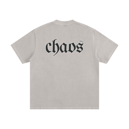CS001-CORE, Heavyweight Vintage Washed Frayed T-Shirt