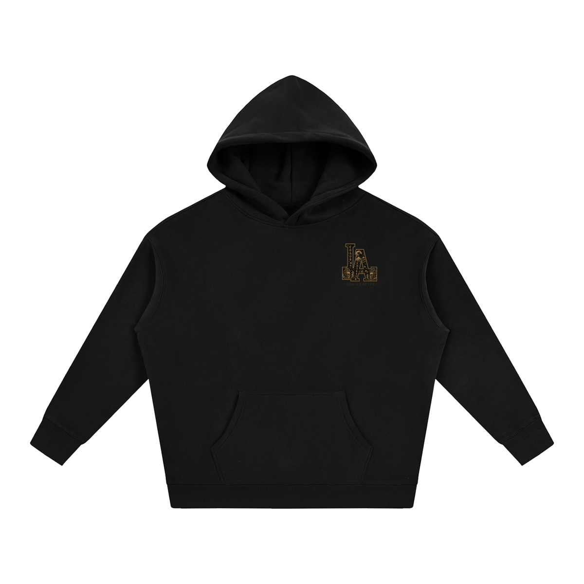 CS001JAPANESEWAVE-LA-Oversize Fleeced Hoodie