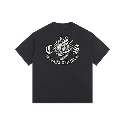 CS001CORE-Vintage Washed Oversized Cotton T-Shirt