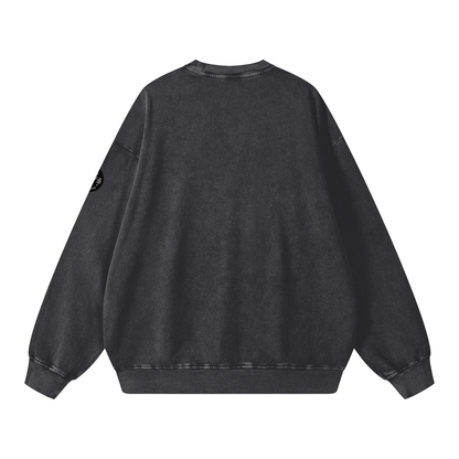 CS001-CORE-Snow Washed Oversized Sweatshirt