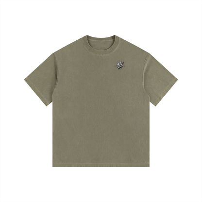 CS001CORE-Vintage Washed Oversized Cotton T-Shirt