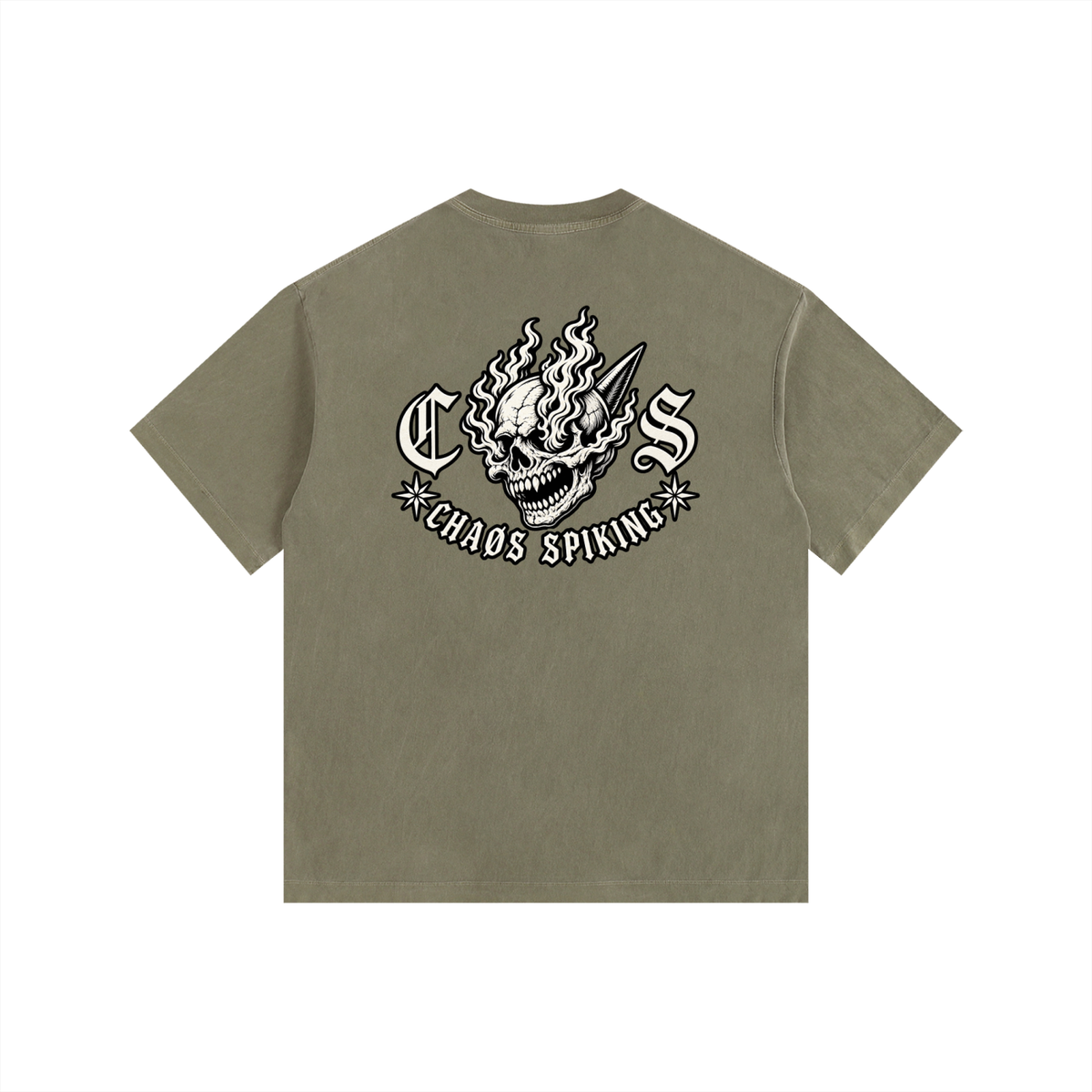 CS001CORE-Vintage Washed Oversized Cotton T-Shirt
