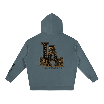 CS001JAPANESEWAVE-LA-Oversize Fleeced Hoodie