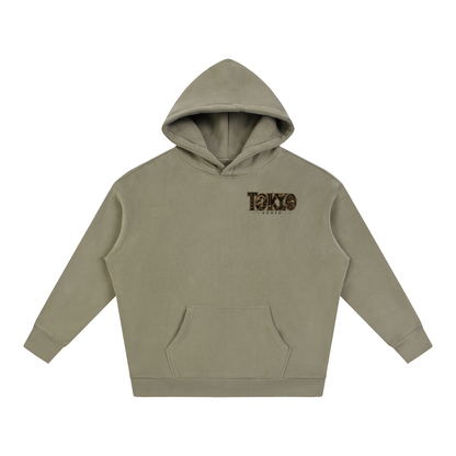 CS001JAPANESEWAVE-TOKYO-Oversize Fleeced Hoodie