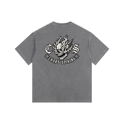 CS001CORE-Vintage Washed Oversized Cotton T-Shirt