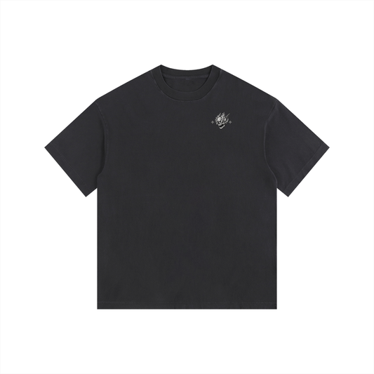 CS001CORE-Vintage Washed Oversized Cotton T-Shirt