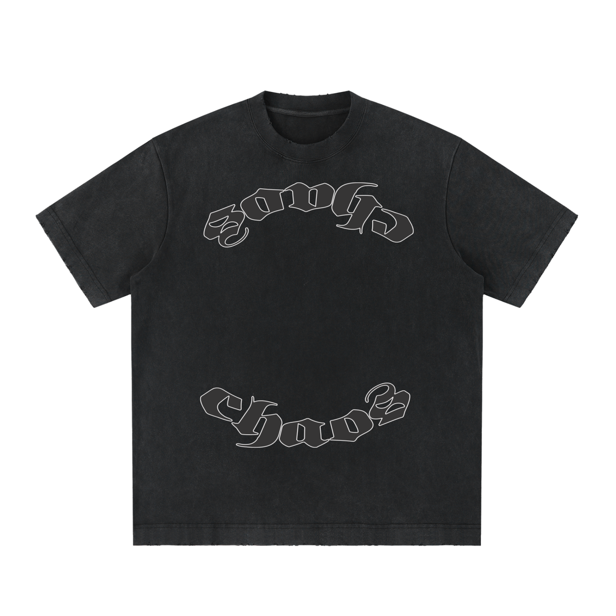 CS001-CORE, IRONCHAOS Heavyweight vintage washed frayed t-shirt
