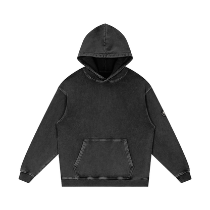 CS001-JAPANESEWAVE - Chaos Spiking Limited Drop - WAVES - Snow Washed Loose Cotton Hoodie