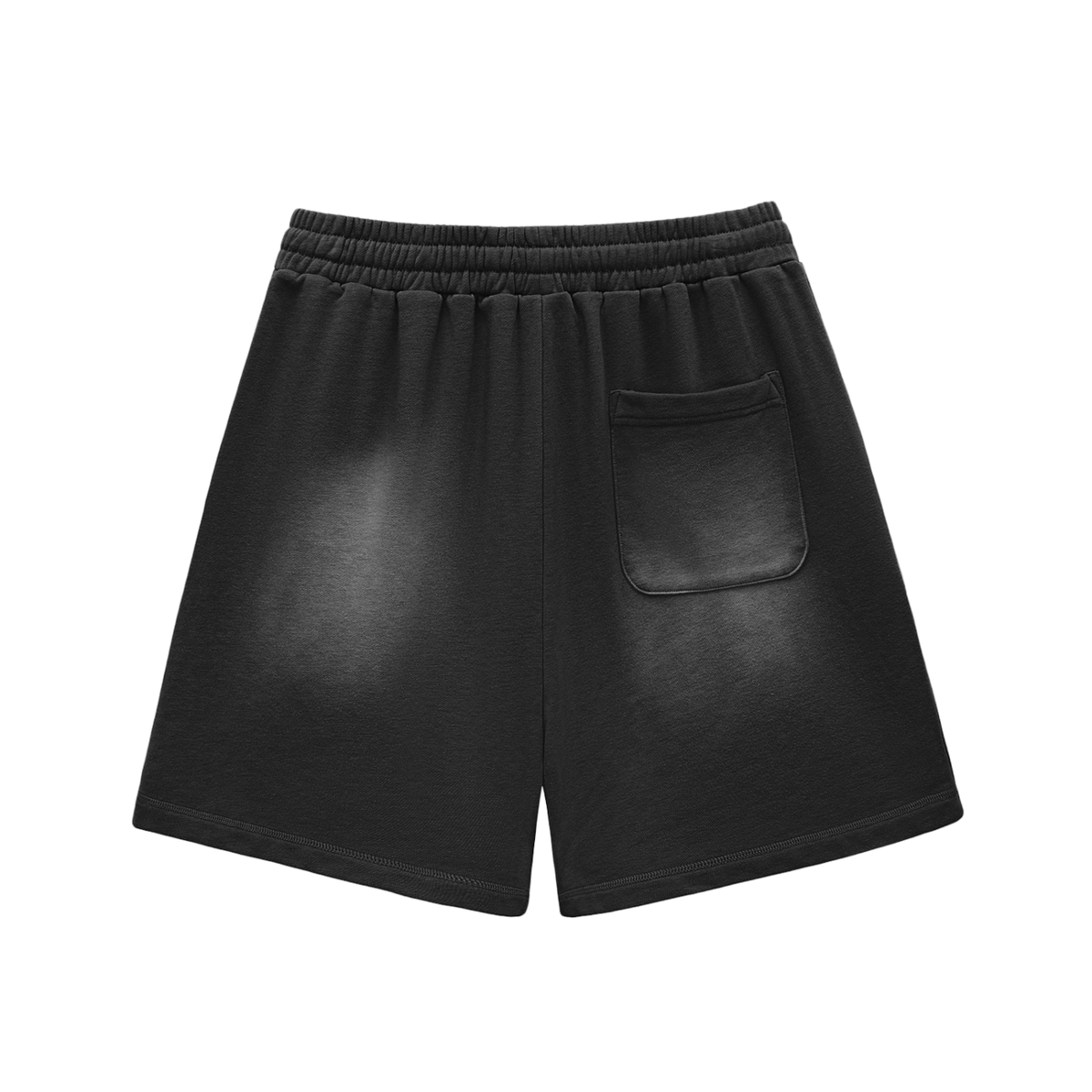 CS001-CORE, Sun Fade Raw Edge Cotton Shorts