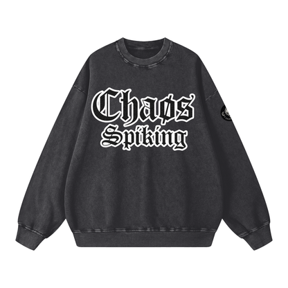 CS001-CORE-Snow Washed Oversized Sweatshirt