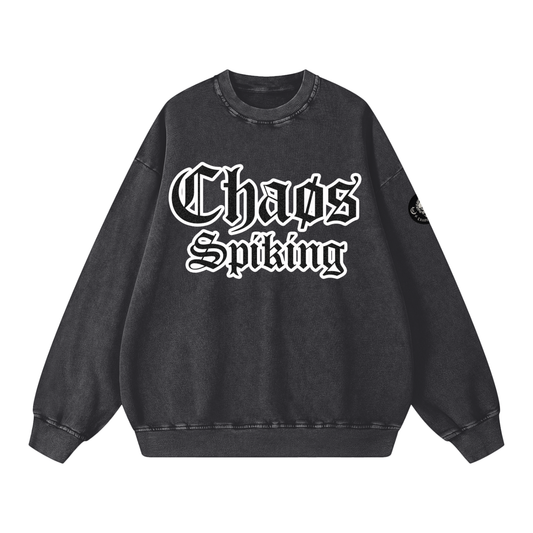 CS001-CORE-Snow Washed Oversized Sweatshirt