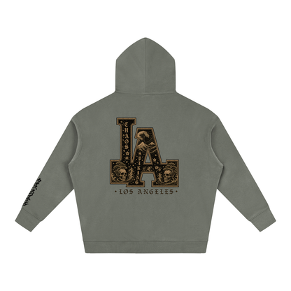 CS001JAPANESEWAVE-LA-Oversize Fleeced Hoodie