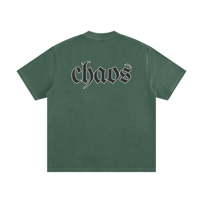 CS001-CORE, Heavyweight Vintage Washed Frayed T-Shirt