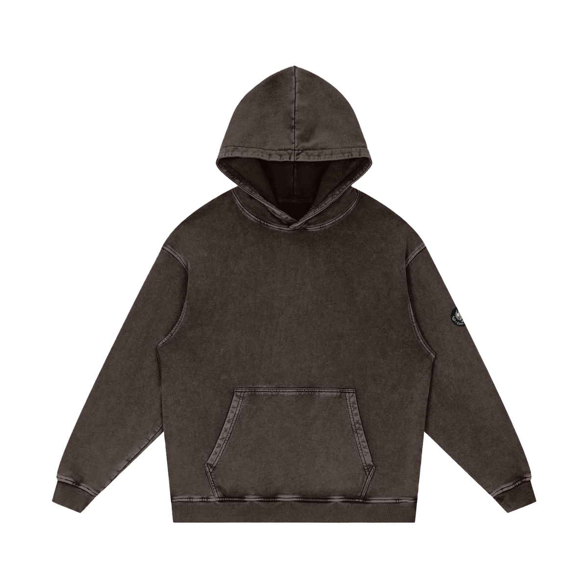 CS001-JAPANESEWAVE - Chaos Spiking Limited Drop - WAVES - Snow Washed Loose Cotton Hoodie